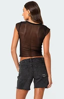 Edikted Devi Sheer Mesh Top