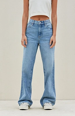 PacSun Light Indigo High Waisted Girlfriend Jeans