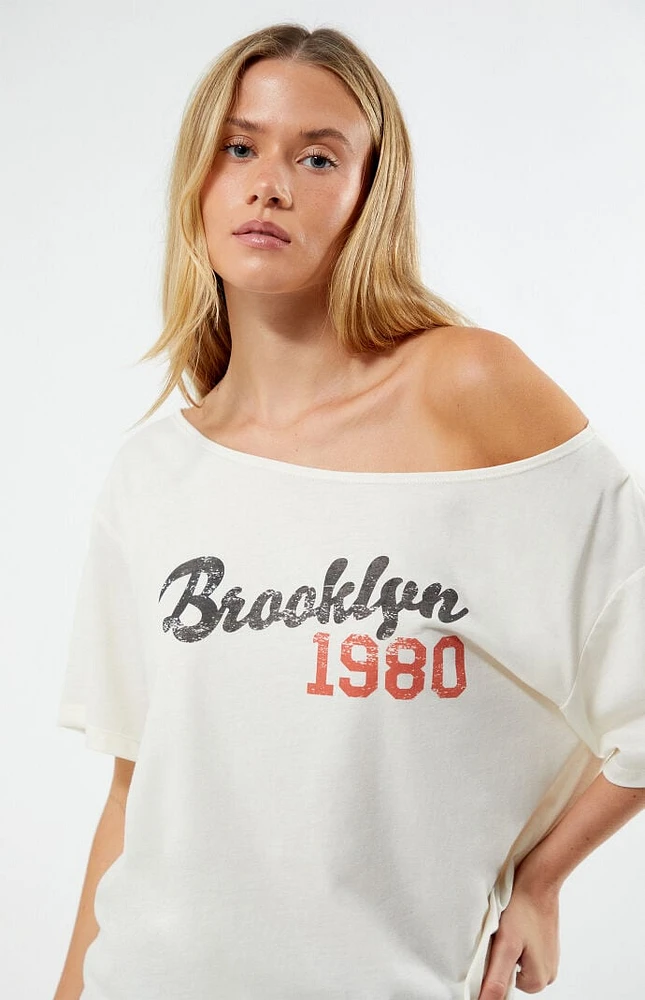 PS / LA Brooklyn 1980 Off-The-Shoulder T-Shirt