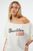 PS / LA Brooklyn 1980 Off-The-Shoulder T-Shirt