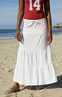 John Galt White Nadia Maxi Skirt