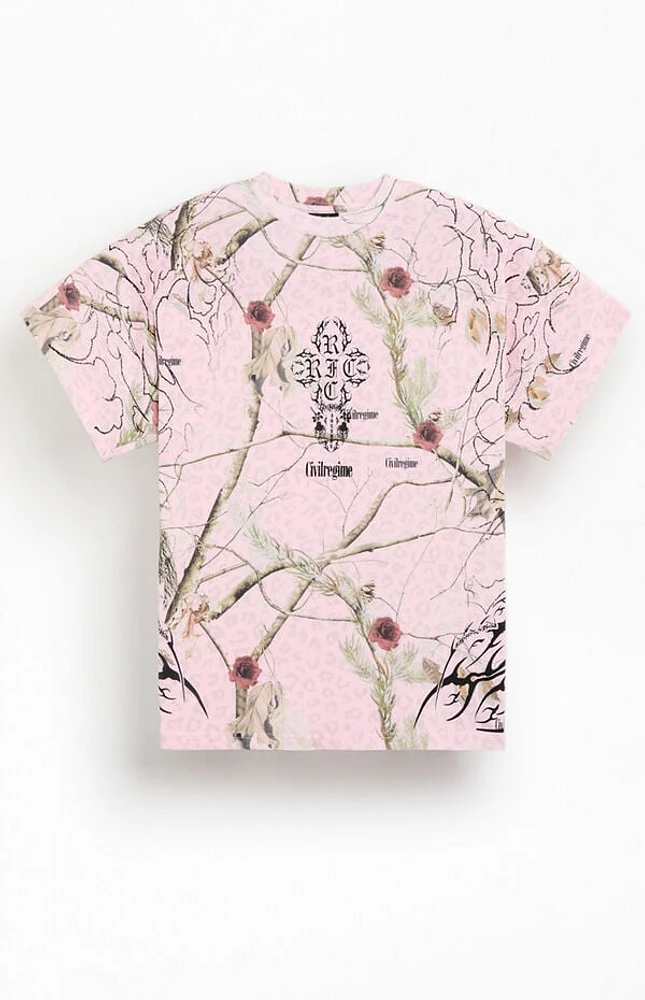 Civil Pink Concrete Forest Acot T-Shirt
