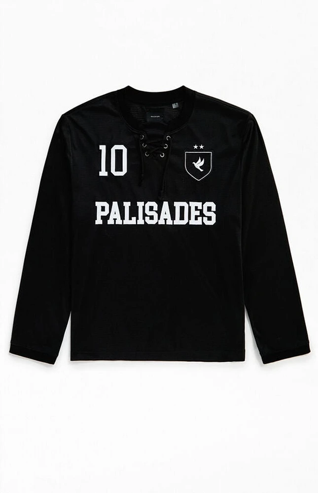Pacsun Black Palisades Long Sleeve Hockey Jersey