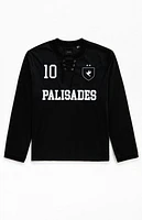Pacsun Black Palisades Long Sleeve Hockey Jersey