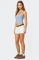 Edikted Lucie Lace Trim Tank Top