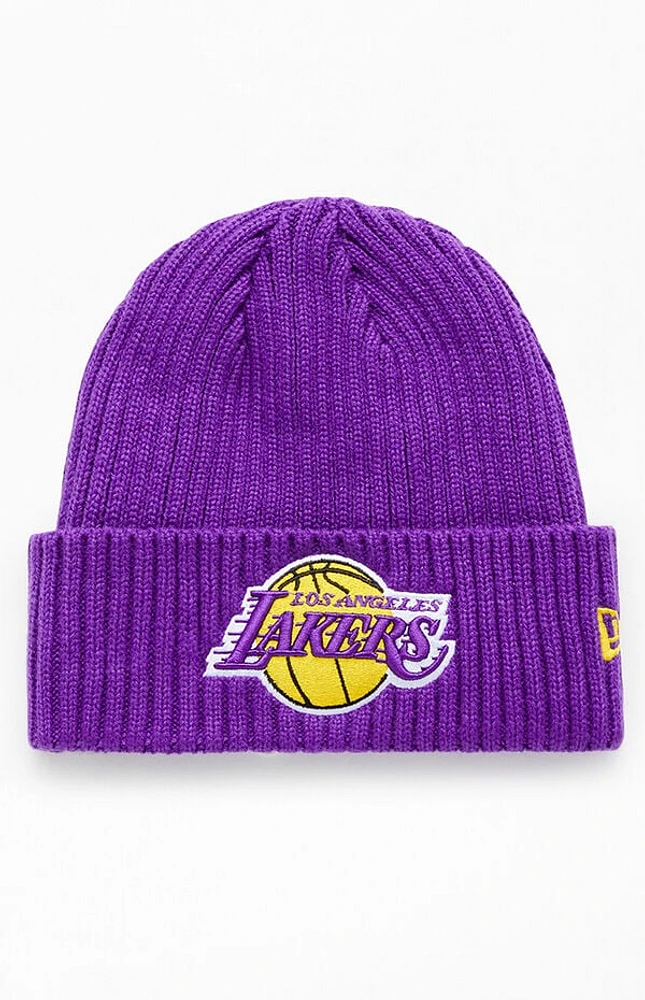 New Era Lakers Ribbed Beanie