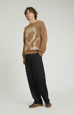 PacSun Black Baggy Chino Pants