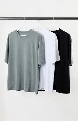 PS Basics 3 Pack Solid Color Oversized T-Shirts