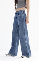 PacSun Lena Dark Indigo Low Rise Super Baggy Jeans