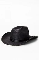 PacSun Distressed Faux Leather Cowboy Hat