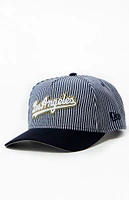 New Era x PS Reserve LA Dodgers Striped Denim 9FORTY Hat