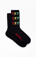 Keith Haring Rainbow Dancing Crew Socks
