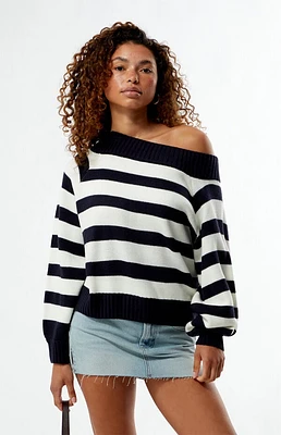 WEWOREWHAT Off Shoulder Sweater