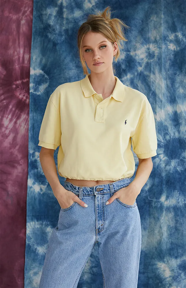 Upcycled Citrus Polo Shirt