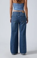 PacSun Lena Low Rise Super Baggy Jeans Dark Indigo