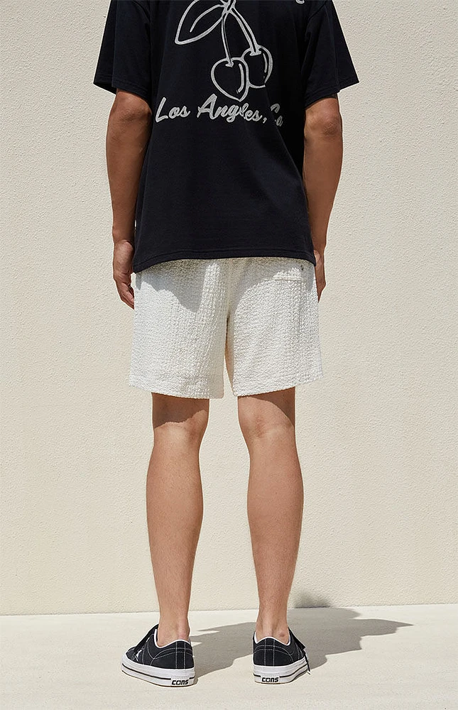 PacSun Cream Textured Shorts