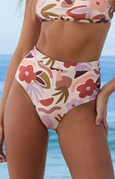 MINKPINK Floral Rayssa High Waisted Bikini Bottom