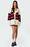 Edikted Tinsley Oversized Cable Knit Cardigan