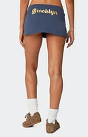 Edikted Brooklyn Embroidered Micro Skort