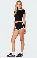 Edikted Elana Contrast Micro Shorts