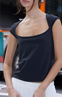 John Galt Black Ella Top