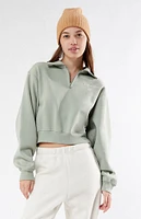 PacSun Switzerland Half Zip Cropped Sweatshirt