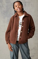 PacSun Kids Sherpa Homecoming Jacket