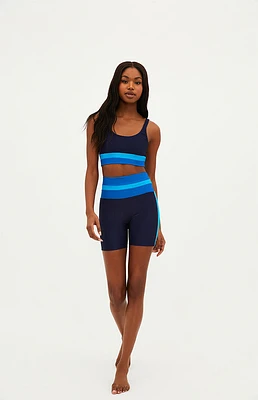 Beach Riot Active Marine Colorblock Samantha Biker Shorts