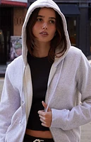 John Galt Light Gray Full Zip Hoodie