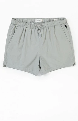 Gray Nylon Shorts