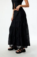 Daisy Street Tiered Maxi Skirt