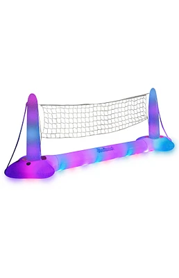 PoolCandy Inflatable Illuminated LED Volleyball Game Set