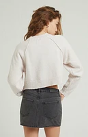 Pacsun Bow Rhinestone Mid Rise Denim Mini Skirt