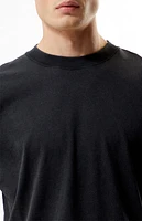 Pacsun Washed Black Solid Soft Oversized T-Shirt