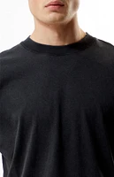 PacSun Washed Black Solid Soft Oversized T-Shirt