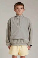 Fear of God Essentials Kids Seal Nylon Fleece Mock Neck Sweatshirt