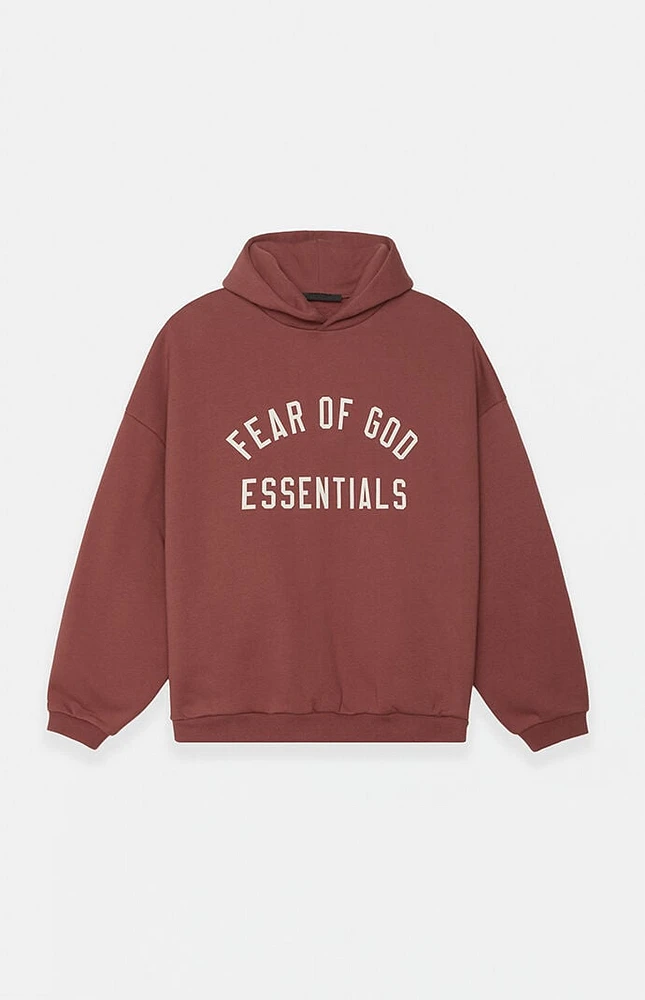 Fear of God Essentials Crimson Fleece Hoodie