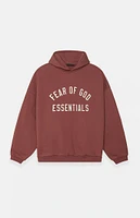 Fear of God Essentials Crimson Fleece Hoodie