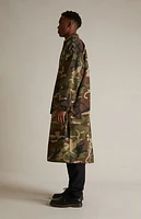 Fear of God Essentials Woodland Camo Nylon Trench Jacket