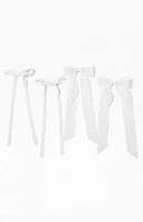LA Hearts 4 Pack Lace & Grosgrain Barrettes