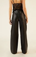 LA Hearts Faux Leather Wide Leg Pants