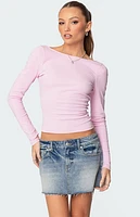 Edikted Nila Backless Boat Neck Top