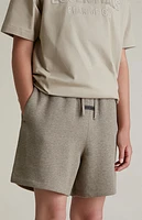 Fear of God Essentials Kids Homestead Heather Fleece Soccer Sweat Shorts