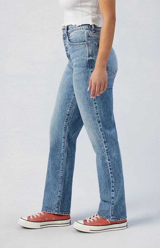 PacSun Stretch Medium Indigo Dad Jeans