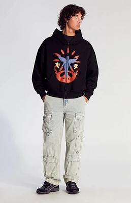 Pacsun Light Indigo Baggy Cargo Jeans