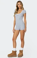 Edikted Lincoln Ribbed Romper