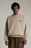 Fear of God Essentials Desert Sand Fleece Crew Neck Sweatshirt