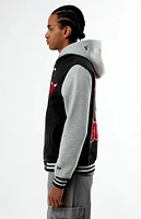 New Era Chicago Bulls Hooded Varsity Jacket