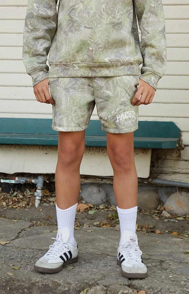 PacSun Kids Camo Embroidered Sweat Shorts