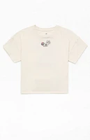 adidas Kids Oatmeal Dropped Shoulder Heather T-Shirt